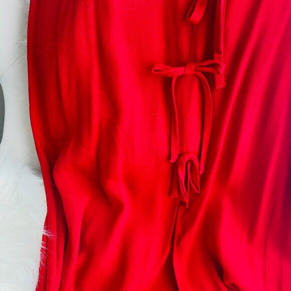 Reformation Eddie Midi Dress in Red - Picture 6 of 10